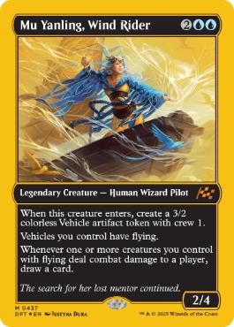 【ENG】【Foil】■FP■《風乗り、ムー・ヤンリン/Mu Yanling, Wind Rider》[DFT]