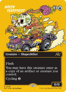 【ENG】【Foil】■FP/ボーダーレス■《蝋の姿泥棒/Waxen Shapethief》[DFT]