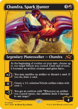 【ENG】【Foil】■FP■《灯を追う者、チャンドラ/Chandra, Spark Hunter》[DFT]
