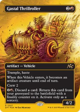 【ENG】【Foil】■FP/ボーダーレス■《ガスタルの激ヤバ車/Gastal Thrillroller》[DFT]