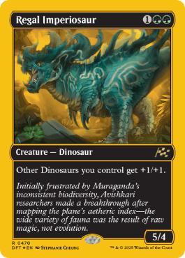 【ENG】【Foil】■FP■《威厳ある放漫トカゲ/Regal Imperiosaur》[DFT]