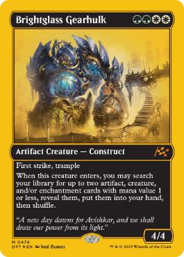 【ENG】【Foil】■FP■《輝晶の機械巨人/Brightglass Gearhulk》[DFT]