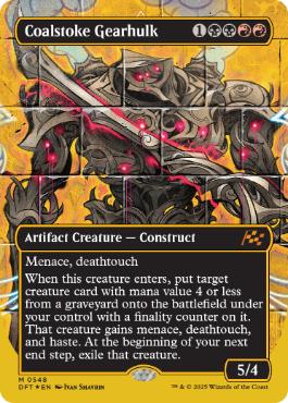 【ENG】【Foil】■FP/ボーダーレス■《焚炭の機械巨人/Coalstoke Gearhulk》[DFT]