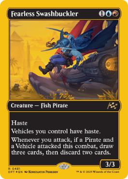 【ENG】【Foil】■FP■《不敵な剣客/Fearless Swashbuckler》[DFT]