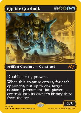 【ENG】【Foil】■FP■《激浪の機械巨人/Riptide Gearhulk》[DFT]