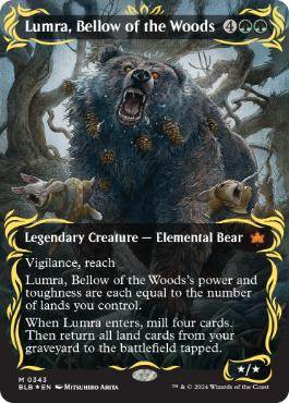 【ENG】【Foil】■レイズド■《森の轟き、ルムラ/Lumra, Bellow of the Woods》[BLB]