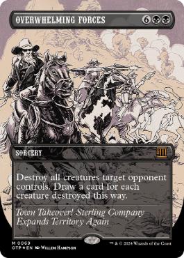 【ENG】【Foil】■テクスチャー■《圧倒的武力/Overwhelming Forces》[OTP]