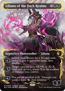 【ENG】【Foil】■レイズド■《闇の領域のリリアナ/Liliana of the Dark Realms》[BLC]