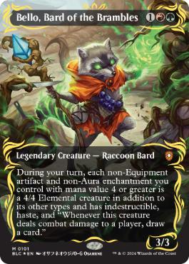 【ENG】【Foil】■レイズド■《茨の吟遊詩人、べロ/Bello, Bard of the Brambles》[BLC]