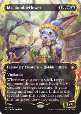 【ENG】【Foil】■レイズド■《バンブルフラワー夫人/Ms. Bumbleflower》[BLC]