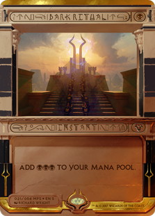 【ENG】【Foil】《暗黒の儀式/Dark Ritual》[MPS]