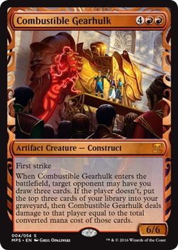 【ENG】【Foil】《焼却の機械巨人/Combustible Gearhulk》※全面光沢[MPS]