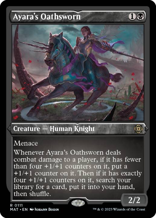 【ENG】【Foil】■エッチング■《アヤーラの誓約者/Ayara's Oathsworn》[MAT]