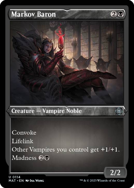 【ENG】【Foil】■エッチング■《マルコフ男爵/Markov Baron》[MAT]