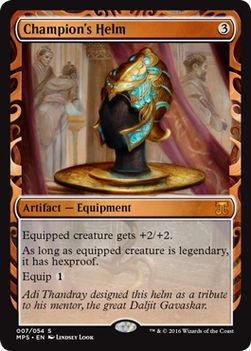【ENG】【Foil】《勇者の兜/Champion's Helm》※部分光沢[MPS]