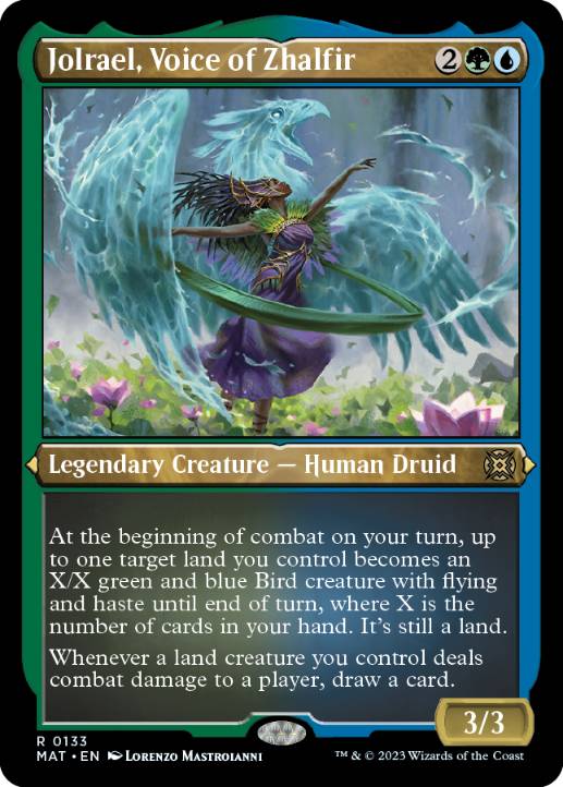 【ENG】【Foil】■エッチング■《ザルファーの声、ジョルレイル/Jolrael, Voice of Zhalfir》[MAT]