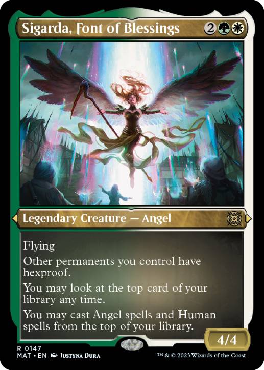 【ENG】【Foil】■エッチング■《祝福の泉、シガルダ/Sigarda, Font of Blessings》[MAT]