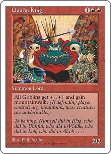 【ENG】《ゴブリンの王/Goblin King》[5ED]