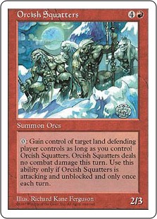 【ENG】《居座りオーク/Orcish Squatters》[5ED]