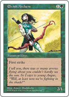 【ENG】《エルフの射手/Elvish Archers》[5ED]