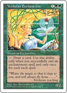 【ENG】《新緑の女魔術師/Verduran Enchantress》[5ED]