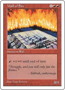 【ENG】《炎の壁/Wall of Fire》[5ED]