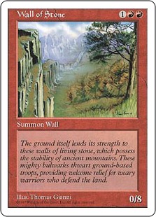 【ENG】《石の壁/Wall of Stone》[5ED]