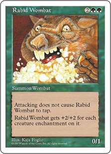 【ENG】《狂暴ウォンバット/Rabid Wombat》[5ED]