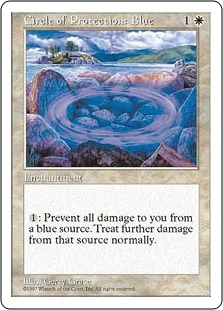 【ENG】《青の防御円/Circle of Protection: Blue》[5ED]