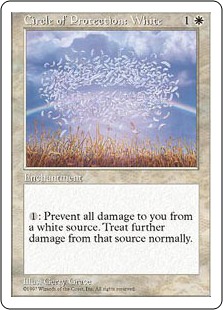 【ENG】《白の防御円/Circle of Protection: White》[5ED]