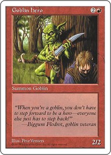【ENG】《ゴブリンの勇士/Goblin Hero》[5ED]