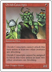 【ENG】《オーク徴集兵部隊/Orcish Conscripts》[5ED]
