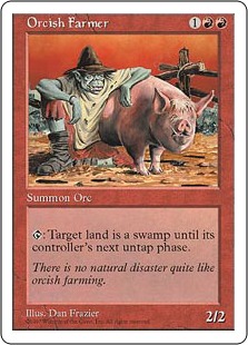 【ENG】《オークの農夫/Orcish Farmer》[5ED]