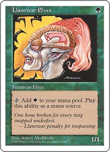 【ENG】《ラノワールのエルフ/Llanowar Elves》[5ED]