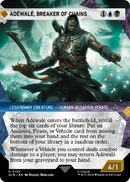 【ENG】【Foil】■ショーケース■《鎖を断つ者、アドウェール/Adewale, Breaker of Chains》[ACR]