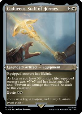【ENG】【Foil】■エッチング■《ヘルメスの杖、カドゥケウス/Caduceus, Staff of Hermes》[ACR]
