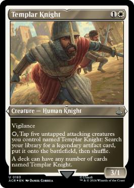 【ENG】【Foil】■エッチング■《テンプル騎士/Templar Knight》[ACR]