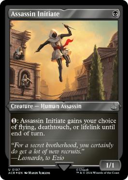 【ENG】【Foil】■エッチング■《アサシンの新入り/Assassin Initiate》[ACR]