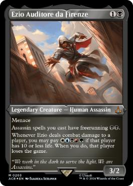 【ENG】【Foil】■エッチング■《エツィオ・アウディトーレ・ダ・フィレンツェ/Ezio Auditore da Firenze》[ACR]