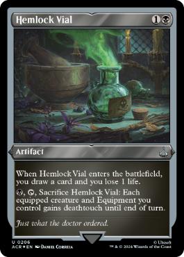 【ENG】【Foil】■エッチング■《毒人参の薬瓶/Hemlock Vial》[ACR]