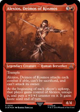 【ENG】【Foil】■エッチング■《コスモスの門徒、アレクシオス/Alexios, Deimos of Kosmos》[ACR]
