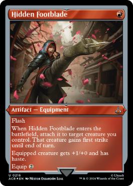 【ENG】【Foil】■エッチング■《仕込みブレードブーツ/Hidden Footblade》[ACR]