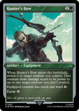 【ENG】【Foil】■エッチング■《狩人の弓/Hunter's Bow》[ACR]