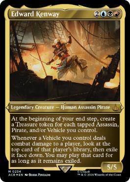 【ENG】【Foil】■エッチング■《エドワード・ケンウェイ/Edward Kenway》[ACR]