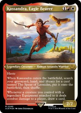【ENG】【Foil】■エッチング■《鷹持ち、カサンドラ/Kassandra, Eagle Bearer》[ACR]