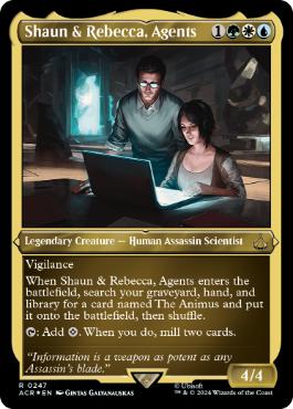【ENG】【Foil】■エッチング■《団員、ショーンとレベッカ/Shaun & Rebecca, Agents》[ACR]