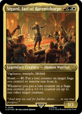 【ENG】【Foil】■エッチング■《レイヴンズソープの伯爵、シグルド/Sigurd, Jarl of Ravensthorpe》[ACR]