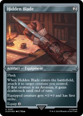 【ENG】【Foil】■エッチング■《アサシンブレード/Hidden Blade》[ACR]