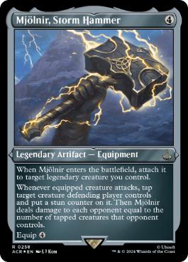 【ENG】【Foil】■エッチング■《嵐の鎚、ミョルニル/Mj?lnir, Storm Hammer》[ACR]