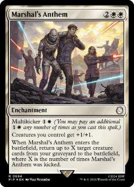 【ENG】【Foil】■サージ■《司令官の頌歌/Marshal's Anthem》[PIP]